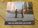 PINK FLOYD Wish you were here live Paris 77 Lp