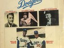 VIN SCULLY, SANDY KOUFAX, WILLS & DAVIS SIGNED The sound of the Dodgers LP RARE