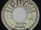 Rock & Roll 45 - Tony Rossine - I Gotta Know (Where I Stand) - Sun 349  mp3