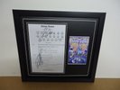 Status Quo Genuine Hand Signed/Autographed Songsheet with a Photograph and COA