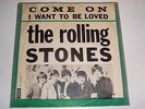 ROLLING STONES - COME ON - 45  DANISH PS GREEN FRAME - LISTEN