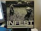 INFEST SLAVE LP WHITE VINYL COMPLETE WITH LYRIC SHEET PUNK HARDCORE