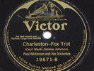PAUL WHITEMAN ORCHESTRA Charleston / Honey I'm 10
