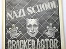 CRACKED ACTOR Nazi School 45 MINT OSS PUNK KBD DEATH RECORDS RARE SONG STICKER