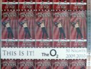 Michael Jackson - 2009 O2 Concert Tickets Sheet - Uncut. Red. Hologram.