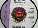 Frank wilson - do I love you. Picture disc. Rare. northern soul 7