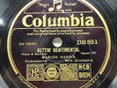 Marion Harris - COLUMBIA DB 851 - Gettin' Sentimental & Spring is Here Again
