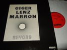 GIGER/LENZ/MARRON : BEYOND LP 1976 NAGARA 1011 GERMANY