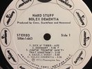 Hard Stuff - Bolex Dementia LP RARE WHITE LABEL PROMO hard rock Bullet