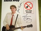 GLENN FREY No Fun Aloud SIGNED Autographed Orig Vinyl LP Eagles Jack Tempchin