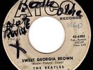 BEATLES White Label DJ 45 w/ TONY SHERIDAN - SWEET GEORGIA BROWN on ATCO - HEAR