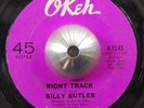 BILLY BUTLER right track / boston monkey 45 OKEH – northern soul HEAR