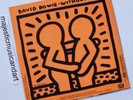 ORIGINAL 1984 KEITH HARING ART COVER & DAVID BOWIE 7