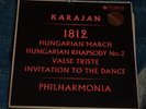 KARAJAN CONDUCTS TCHAIKOVSKY /BERLIOZ /SIBELIUS COLUMBIA  SAX 2302 BLUE/SILVER