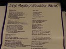 Deep Purple Machine Head Vinyl 1972 Warner Bros Records  With lyrics poster