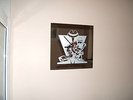 Handmade Unique Sandblasted 'Madness' Design Wall Clock