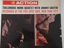 ORIGINAL Thelonious Monk, In Action   '58 Riverside 12-262  LP w/Johnny Griffin