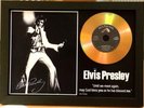 ELVIS PRESLEY SIGNED PHOTO WITH GOLD DISC Jailhouse Rock, Always On My Mind.....