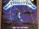 Metallica Ride The Lightning White Label Promo Lp Record Slayer Iron Maiden
