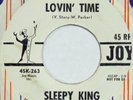 SLEEPY KING Lovin’ Time JOY 45 mod R&B rocker 7”