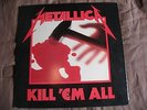 METALLICA-KILL EM' ALL. VINYL RECORD. VG+/VG+ ORIGINAL MEGAFORCE RECORDS