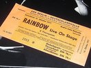Rainbow Ticket / Eintrittskarte 1977 Berlin Deutschlandhalle + Rising Vinyl LP