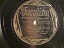 78:B/G VOCALION 03106-MINNIE WALLACE - COCKEYED WORLD / FIELD MOUSE STOMP