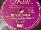 Big Bill Broonzy Key To The Highway Green Grass Blues OKEH 06242 BLUES 78