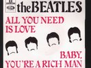 THE BEATLES ALL YOU NEED IS LOVE/BABY YOUR A RICH MAN