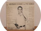 LP Leonard Cohen - Live Songs, CBS S 65224, NL 1973, WASHED / CLEANED
