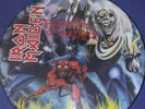 IRON MAIDEN PICTURE DISC L.P. 1982.  'THE NUMBER OF THE BEAST.'  EMCP 3400.  EX