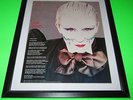 VISAGE - FADE TO GREY (LYRICS) - RARE ORIGINAL ADVERT/PICTURE - FRAMED