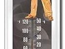 Elvis Presley Gold Suit USA XXL Metall Thermometer - King of Rock and Roll