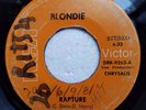 BLONDIE rapture - walk like me  RARE republica dominicana 45 #160 R