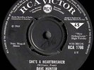 DAVE HUNTER / SHE'S A HEARTBREAKER / UK RCA 45rpm/ RCA 1766