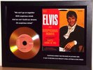 ELVIS PRESLEY 'SUSPICIOUS MINDS' SIGNED GOLD PRESENTATION DISC  DISPLAY