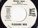 PLEASURE WEB Music Man 45 on Eastbound Ohio Funk Promo VG++