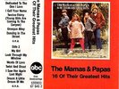 THE MAMAS & PAPAS 16 Of Their Greatest Hits RARE MC Tape MUSIKKASSETTE Monday M.