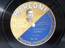 78rpm MARCONI VELVET TONE - PRINCE'S MILITARY BAND plays WHISPERING FLOWERS