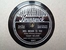 BILLIE HOLIDAY / TEDDY WILSON - Miss Brown To You / Sweet Lorraine 78 disc (A++)