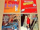 60's TV Detective series EX LP's: I Spy/Mission Impossible/Man & Girl from UNCLE