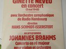 Ginette Neveu en concert 1948 LP Brahms Concerto STIL Schmidt Isserstedt