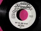 JIMMY RUFFIN - Don't Feel Sorry for Me - Promo 45 rpm - Miracle 1 - Rare Motown