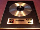 GUNS N' ROSES APPETITE FOR DESTRUCTION LP GOLD VINYL RECORD AWARD FRAMED SALES
