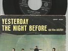 THE BEATLES - 7' - ITALY - QMSP 16384  -  YESTERDAY / THE NIGHT BEFORE
