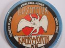 LED ZEPPELIN Knebworth 1979 Original VTG  Very Large Button Pin Badge (63mm)