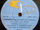 CHARLES MUNCH / RIVIER concerto pour une operette imaginaire / A.A 31