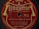 Gene Autry Little Old Band of Gold 78 Conqueror 9614 A Face I See at Evening