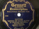 Rare Gennett Electrical Transcription - 78rpm Ballyhoo Record for RKO movie