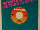 PAUL McCARTNEY & WINGS Getting Closer 45 with RARE Sleeve - The Beatles